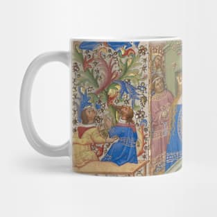 Medieval Illumination Art - Angels and Virgin Mary Mug